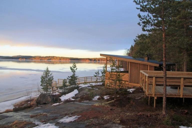 Peaceful And Scandinavian-Style Guesthouse With Scenic Nature And Seaview In High Coast Domsjo Exterior foto